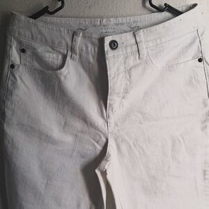 Christopher & Banks Crisp White Denim Pants